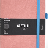 Castelli Notebook Kaleido Mid Ruled Old Rose, 80GSM White, 130mm x 210mm, 192 Pages